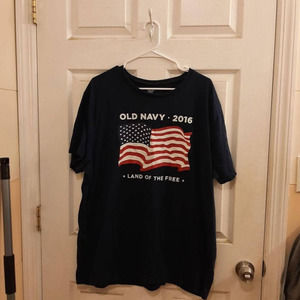 Men's Old Navy American Flag 2016 Short Sleeve Tee Size XXL